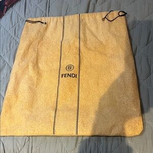 Fendi Vintage purse dust  Bag in Vibrant Yellow